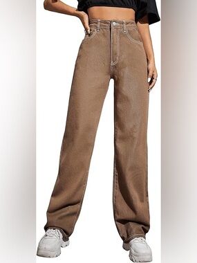 SweatyRocks Women's Casual Boyfriend Jeans High Rise